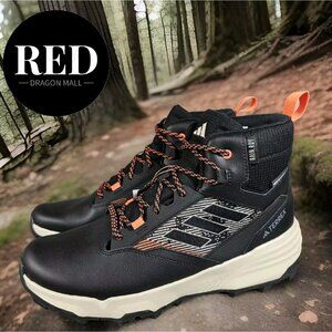 Adidas Unity Leather Mid Rain.RDY Shadow Red Black Orange Boots -IF4979 - Sz 11